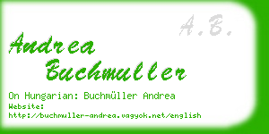 andrea buchmuller business card
